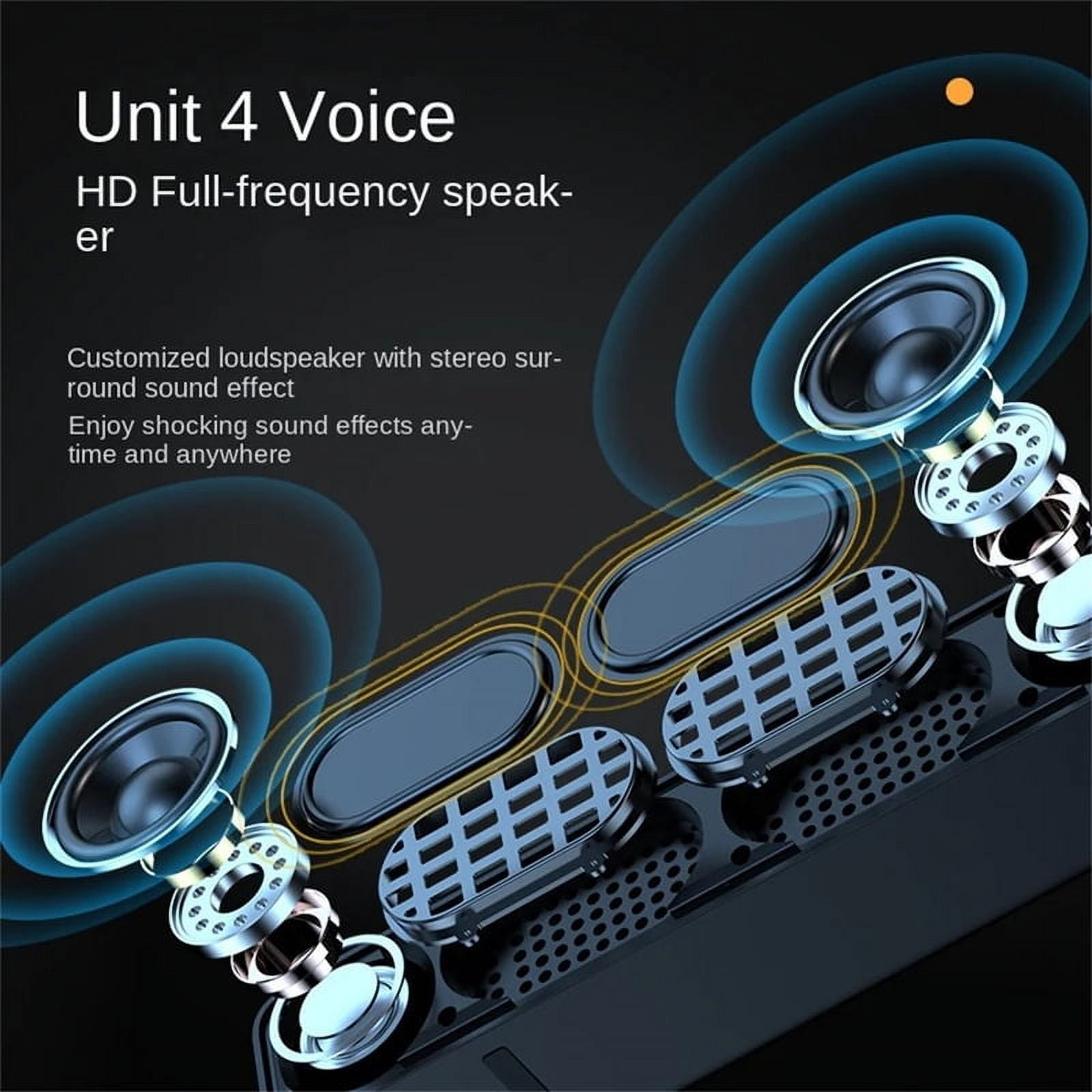 Bluetooth Subwoofer Soundbar TV Audio Echo Wall Computer Speaker Home Theater Music Wireless Blueooth Speaker Gift