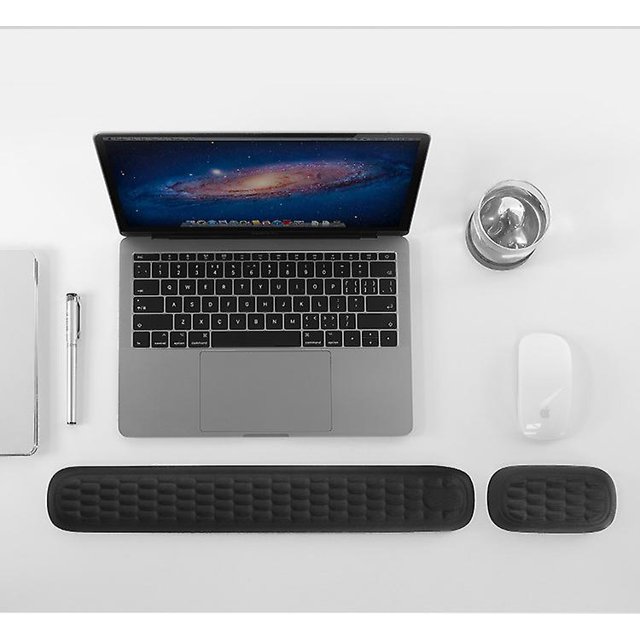 Almohadilla para reposamu?ecas con teclado Acolchado con espuma viscoelástica Soporte para reposamanos para oficina, computadora, computadora portátil, escritura en Mac y alivio y reparación del dolor de mu?eca ShuxiuWang 8390612991264