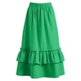 thumbnail image 5 of FAHXNVB Girl's High Waisted Ruffle Maxi Skirts Flowy Tiered A Line Skirts Lightweight Breathable Casual Summer Beach Long Skirts 4-15 Years, 5 of 6