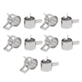 thumbnail image 2 of 7mm Inner Dia Nickel Plated Spring Clip Water Pipe Fuel Line Hose Clamps 10pcs, 2 of 4