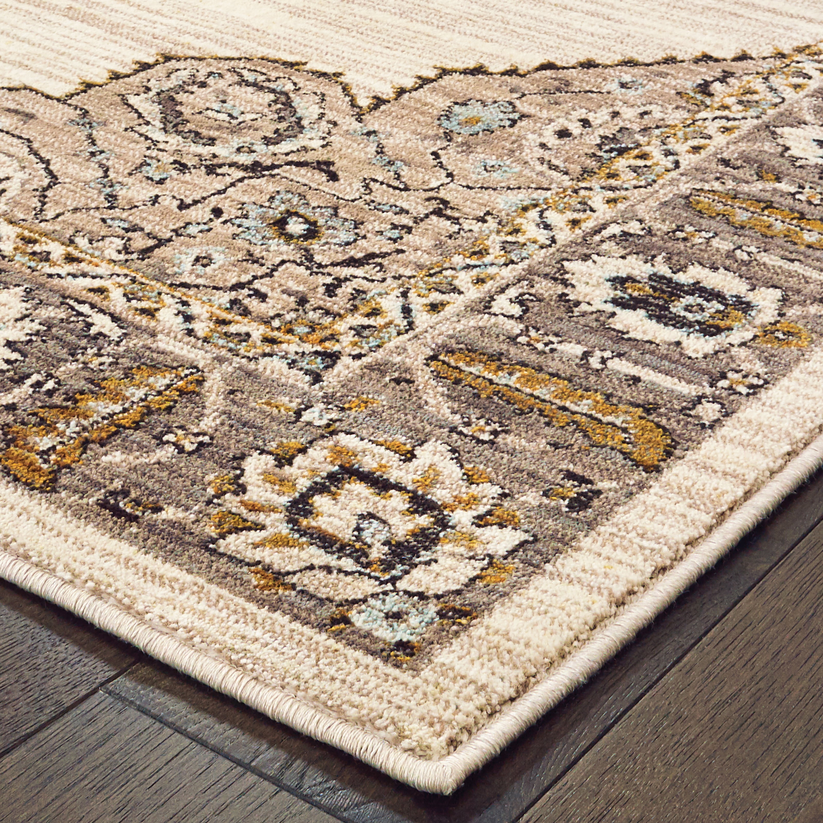 Avalon Home Sadie Medallion Traditional Area Rug, Beige