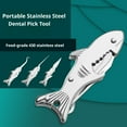 thumbnail image 5 of Fish-Shaped Multifunctional Keychain Tool, Foldable Stainless Steel Toothpick Knife, Hook and Bottle Opener Compact EDC Gadget for Outdoor Camping and Daily Use, 5 of 9