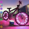 thumbnail image 1 of YOPTOP Ultra Bright LED Bike Wheel Lights For Night Riding Safety - Spoke Lights - Cycling Accessories For Enhanced Visibility,pink, 1 of 7