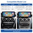 thumbnail image 2 of 12.3 Inch Touch Screen Wireless CarPlay Android Auto Car Multimedia Dispaly for Mercedes-BenzC Class W205 GLC V Class W447 2015-2019 NTG5.0, 2 of 7