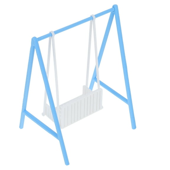 WEUVEB Mini Swing Set - Dollhouse Swing Furniture for Model House Display 1Pack