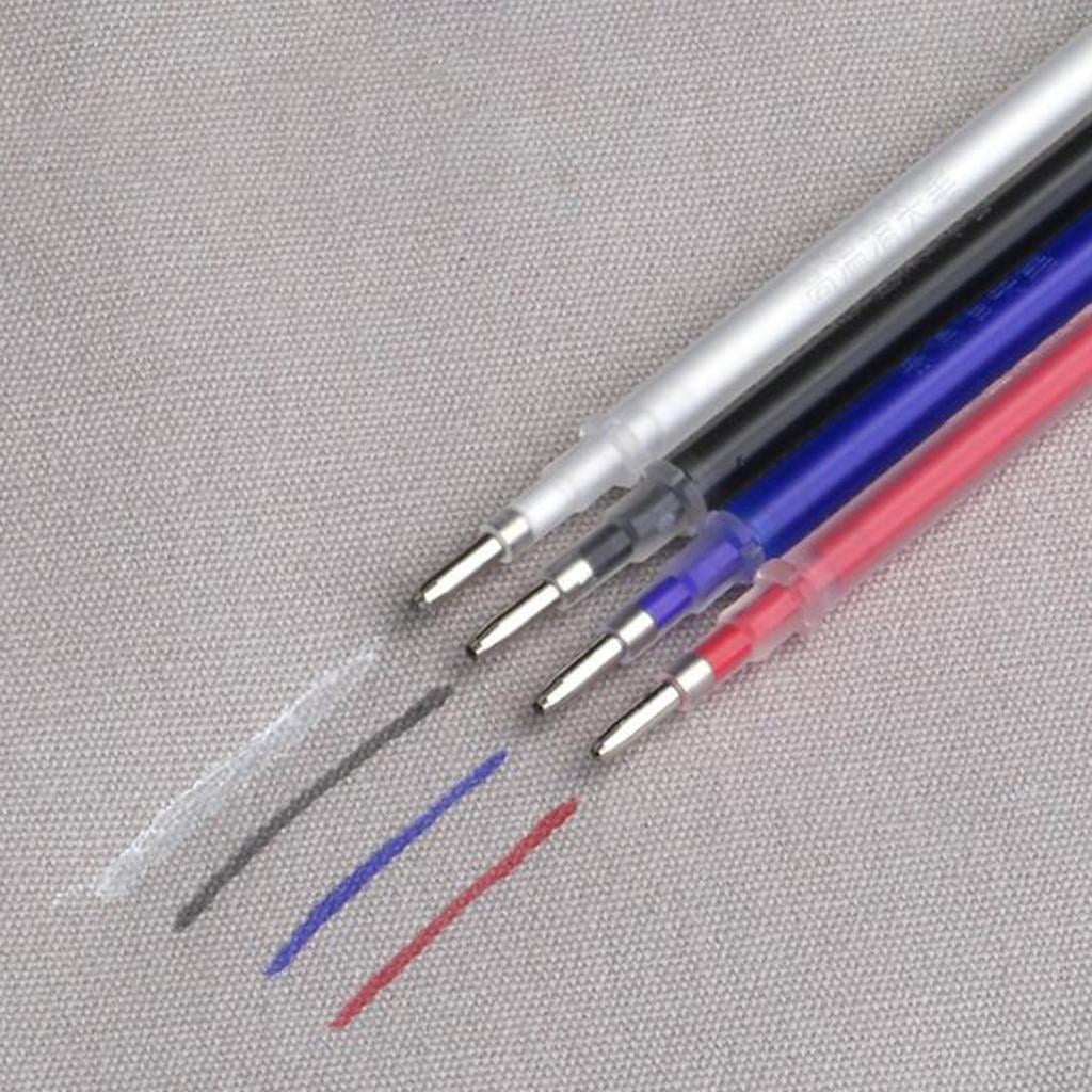FVDPWYE 100 Pieces Heat Erasable Refill Pens Disappearing Pen for Fabric Mark Blue