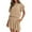37#Beige, variant on Women's 2 Piece Lounge Sets Ruffle Short Sleeve Tops and Shorts Matching Sets Casual Loose Fit Tracksuit Outfits Navy L