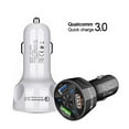 thumbnail image 2 of Generic 3.1A Triple USB Car Charger with QC3.0 Fast Charging, Heat-Resistant PC Shell, Smart IC, Auto Power-Off Protection, Compatible with QC2.0, White, 2 of 6