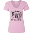 thumbnail image 3 of Inktastic Dear Santa, My Brother Did It Funny Christmas Women's V-Neck T-Shirt, 3 of 5