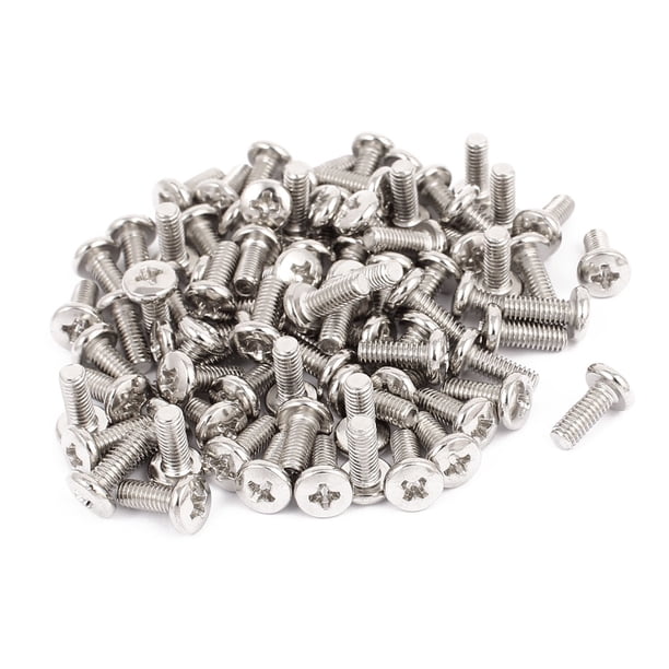 Lot De 50 Vis Cruciformes M4x10 Mm Tête Plate - Pour Montage D'écrans LCD Et Moniteurs - Uxcell