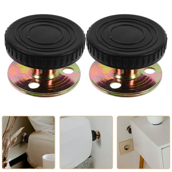 Adjustable Bed Frame Anti- Shake Tool 4pcs Headboard Stoppers Bedside Headboards Support Stabilizer Loosening Fixer for Home Bedroom 30- 40mm