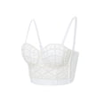 thumbnail image 5 of Franhais Women Tanks Tops with Pearl Decoration, Adjustable Detachable Silicone Gather Summer Clothing, 5 of 9