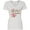 AA-White, variant on Inktastic Thankful and Blessed Inspirational Saying with Pink Flowers Women's V-Neck T-Shirt
