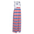 thumbnail image 1 of Mujeres Casual Stars and Stripes Prints Sin mangas Dress 2XL Estilo 1 Hugo maxi vestido con bolsillo, 1 of 10