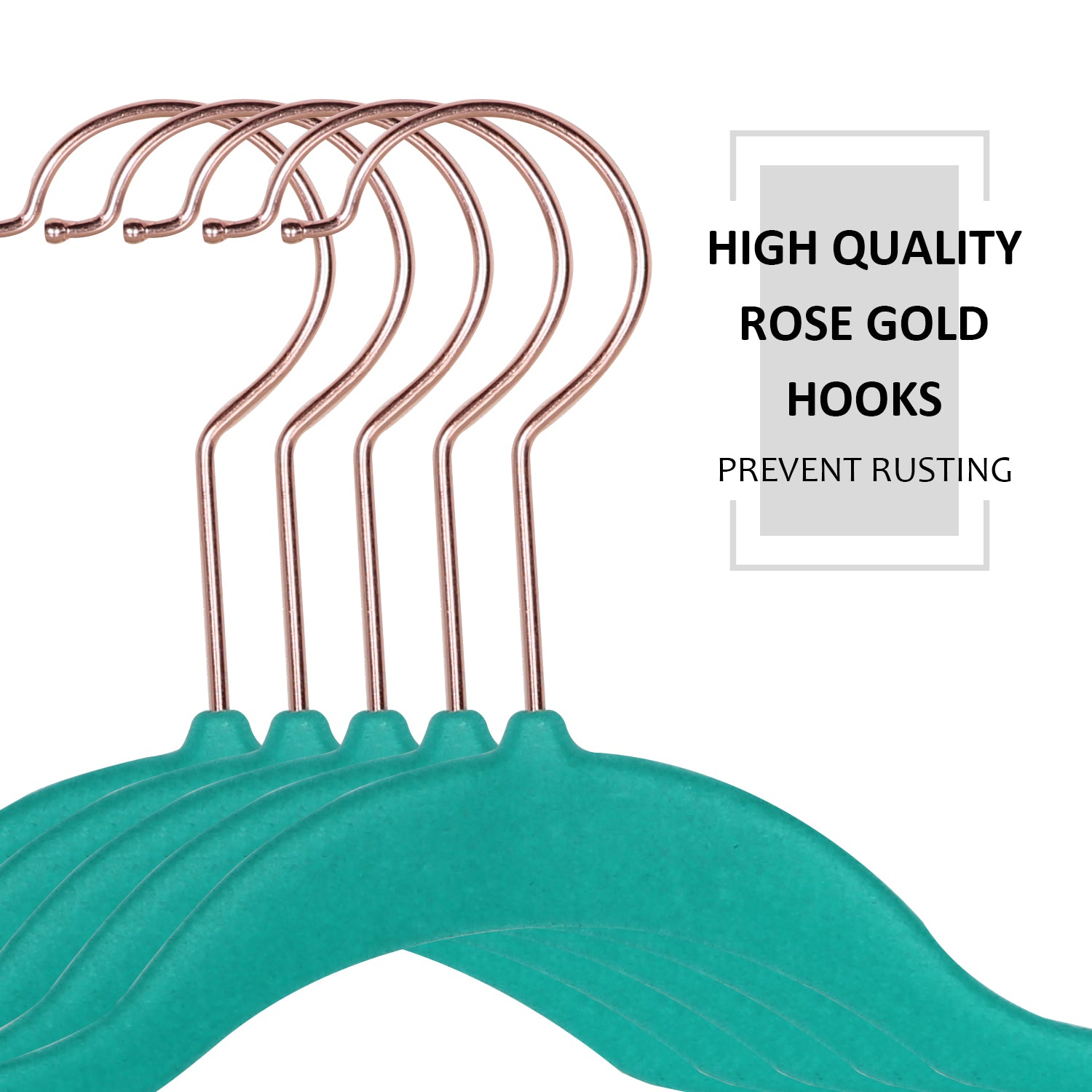 VECELO 100 Pack Velvet Non-Slip Heavy Duty Adult Hangers with 360° Swivel Hook, Ultra-Thin Space Saving Clothes Organizer for Coats Shirts Dresses Closet Storage-Green