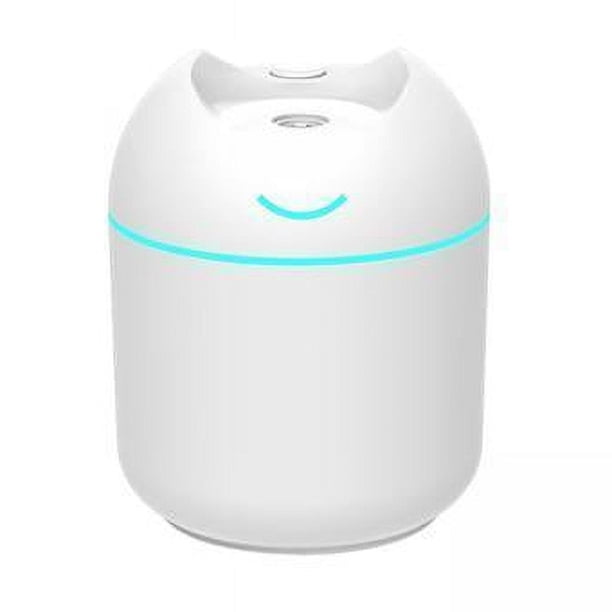Humidificadores Dormitorio,Humidificadores pequeños para dormitorio 250 ml Mini,Humidificador de aire USB con efecto de luz nocturna,Humidificadores difusores portátiles Purificador de aire