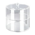 thumbnail image 1 of Organizador de cinturones de acrílico de 2 niveles, transparente, de 5,5 pulgadas de diámetro, resistente y ligero., 1 of 12