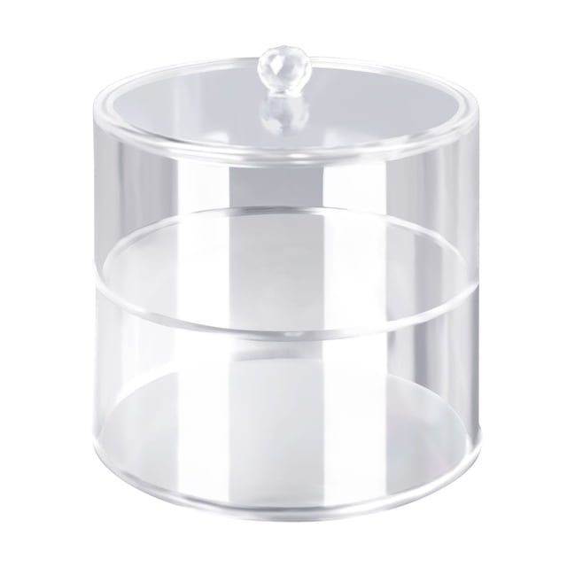 Organizador de cinturones de acrílico de 2 niveles, transparente, de 5,5 pulgadas de diámetro, resistente y ligero.