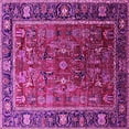 thumbnail image 1 of Ahgly Company Indoor Square Oriental Pink Traditional Area Rugs, 7' Square, 1 of 4