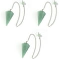 thumbnail image 1 of GFDYREE 3 Pcs un Collier Colliers Pendule Cristaux Collier Pierre Claire Cristal Sourcier Pendentif Cadeau Fille, 1 of 7