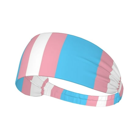 Transgender Flag Sweatbands Non Slip Headbands For Fashion Workout Yoga Sports Elastic Bands Exercise
