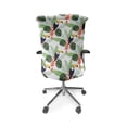 thumbnail image 5 of Ambesonne Tropical Office Chair Cover Stretchable High Back, Flowers and Toucan Birds, Multicolor, 5 of 6