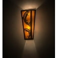 thumbnail image 5 of Meyda 173307 5 in. Leaping Trout Wall Sconce, Timeless Bronze & Amber Mica, 5 of 5