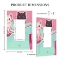 thumbnail image 5 of Zufioo Cats On Broomstick Print Switch Wall Plate, Dustproof and Heat-resistant Decorative Wall Switch Cover, Suitable for Residential and Commercial Areas-Mid-size, 5 of 8
