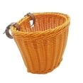 thumbnail image 2 of koolsoo Kids Bike Basket Front Handlebar Basket Handwoven Multi Purpose Fits Most Bikes Orange, 2 of 8