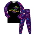 thumbnail image 1 of Huesdet Ensemble pour Tout-Petits Garçons et Filles Pantalon Long Régulier à Manches Longues Col Rond Imprimé 3D (5-6 Ans, Noir), 1 of 4