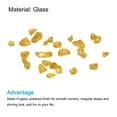 thumbnail image 3 of Unique Bargains 320g/0.7Lbs Gravier Décoratif en Verre Irrégulier Sable Pierre Jaune, 3 of 5