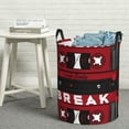 thumbnail image 6 of ZICANCN Graffiti Tape Laundry Basket Organizer, Dirty Clothes Hamper for Bathroom Bedroom Laundry Room, Medium Size, 6 of 7