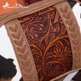 thumbnail image 6 of Montana West Cow Print Crossbody Bag for Women Western Tooled Design with Built in Card Holder, Stylish and Functional Purse, Brown, 6 of 7