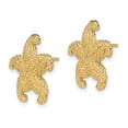 thumbnail image 4 of Auriga Fine Jewelry 14K Yellow Gold Puffed Starfish Stud Earrings for Women, 4 of 5
