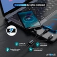 thumbnail image 3 of Cable 3 Puntas Carga Rápida Datos Celular Tablet Laptop 1.2m, 3 of 6
