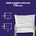 thumbnail image 2 of Eurotex Gel Infused Foam Bed Pillows - Gel Cooling Pillow for Back, (Size 18x18 PK-2), 2 of 6