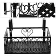 thumbnail image 3 of Yeacher Flower Pot Stand Rack Deck Rail Flowerpot Railing Shelf Balcony Rail Planter Shelf Fence Railing Flower Pots Holder, 3 of 6