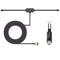 Eightwood 75 Ohm 300 Ohm FM T Shape Dipole Antenna for Indoor Home Stereo Receiver