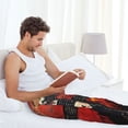 thumbnail image 5 of Sikiie Abstract Skull Guitar Art Pajama Pants Men, PJ Bottoms, Sleep & Lounge Pants-XX-Large, 5 of 6