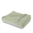 thumbnail image 2 of 100% Cotton Blanket King Size Sage Soft Lightweight Breathable 108 x 90 inches, 2 of 2