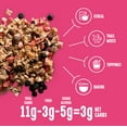thumbnail image 4 of Lakanto Berry Granola Crunch - Delicious Snack, Quick Breakfast Cereal, Keto Friendly, Monk Fruit Sweetener, No Sugar Added, Vegan, Gluten Free, Grain Free, 3g Net Carbs (11 oz), 4 of 10
