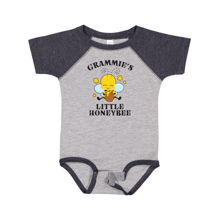 

Inktastic Cute Bee Grammie s Little Honeybee with Stars Boys or Girls Baby Bodysuit