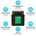 thumbnail image 4 of Tire Pressure Monitoring System Solar Charging Waterproof Motorcycle Tire Alarm with Large LCD Screen 2 External Sensors, 4 of 8