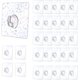 thumbnail image 1 of 30 Piezas Ganchillos adhesivos y reutilizables, Ganchillos à Ventouse Ganchillos de fijación 8 kg Max Croc, 1 of 5