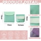 thumbnail image 2 of 2 bolsas de maquillaje portátiles para mujeres, minibolsas de almacenamiento para viajes, para cosméticos, auriculares, verde, 2 of 6