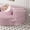 Pink#1, variant on Rustic Sofas, Modern Floor Sofa with 2 Pillows,Convertible Teddy Fabric Foam-Filled Sleeper Sofa Bed,15" Full Size Folding Mattress for Living Room,Guest Bed,Playroom,no assembly required,Beige/White