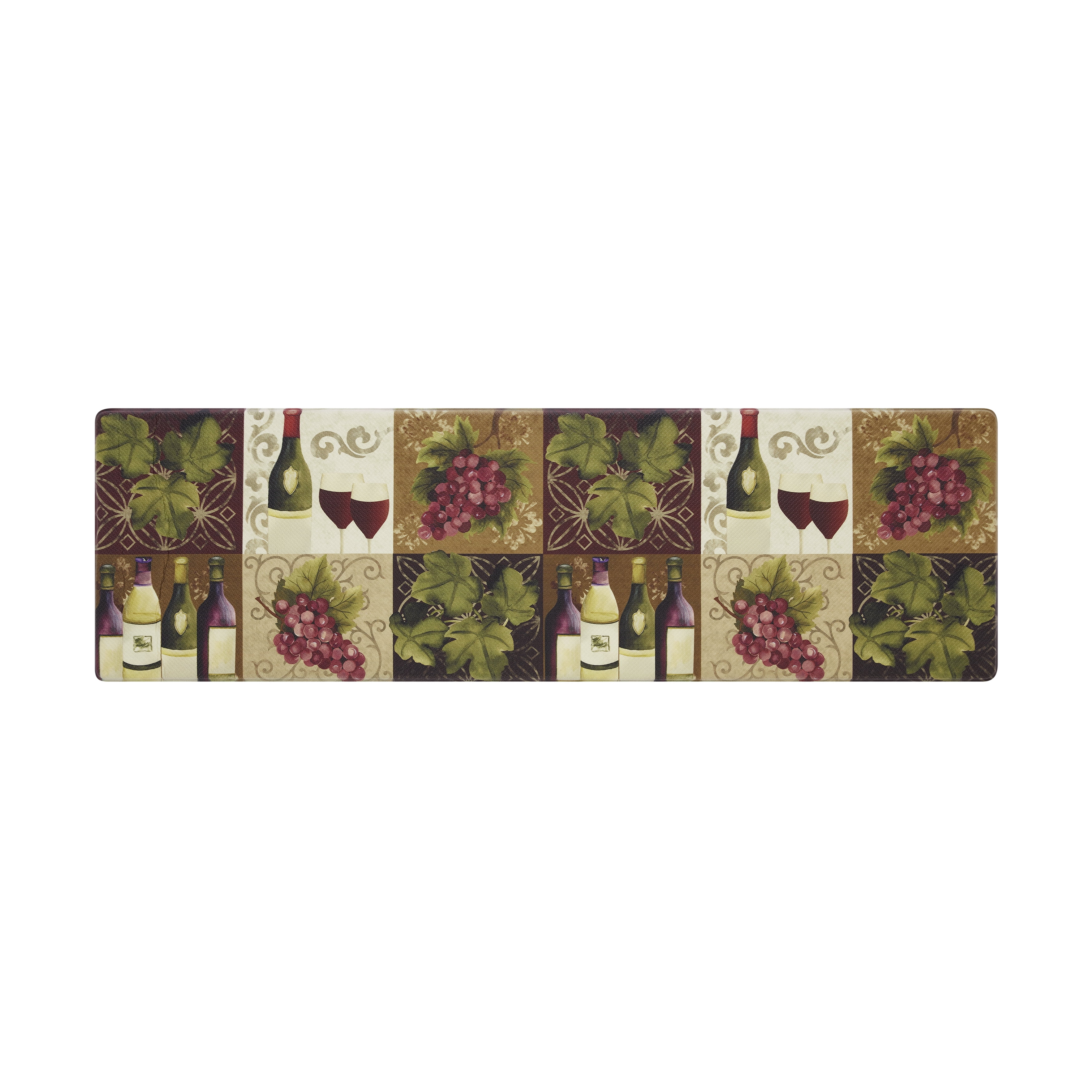 Chef Gear Novelty AntiFatigue Kitchen Mat, Wine, 17.5 in. x 60 in
