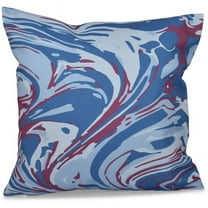 Simply Daisy 16" x 16" Marble Blend Geometric Outdoor Pillow