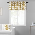 thumbnail image 2 of Exclusive Fabrics  Triad Printed Cotton Window Valance - 50 X 19 Triad Indigo, 2 of 5