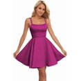 thumbnail image 1 of Robe Cocktail Mini Satinée Sans Bretelles pour Femmes Modèle 250510-1048, 1 of 9